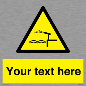 Custom warning water cannon